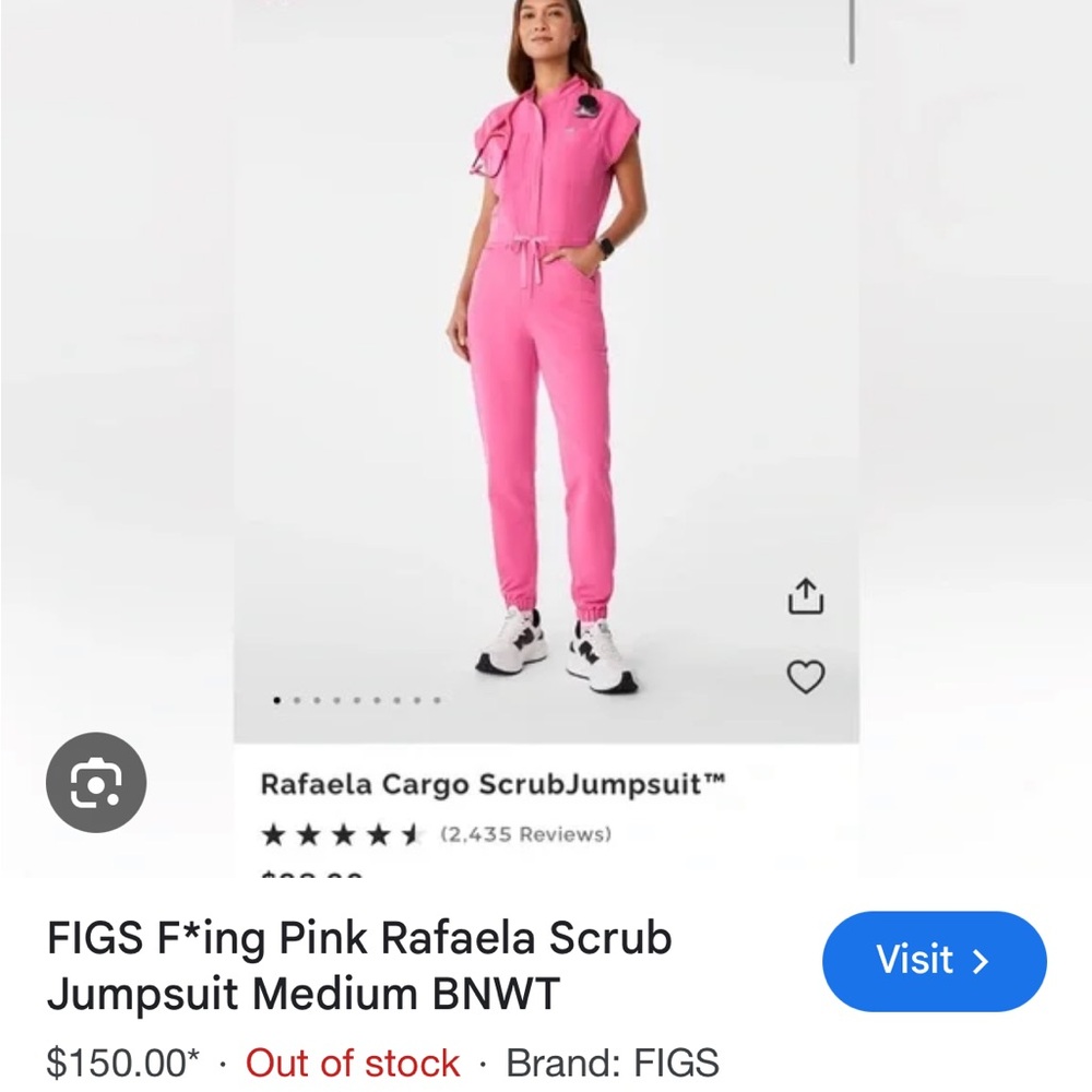 FIGS F*ing Pink Rafaela Scrub Jumpsuit
